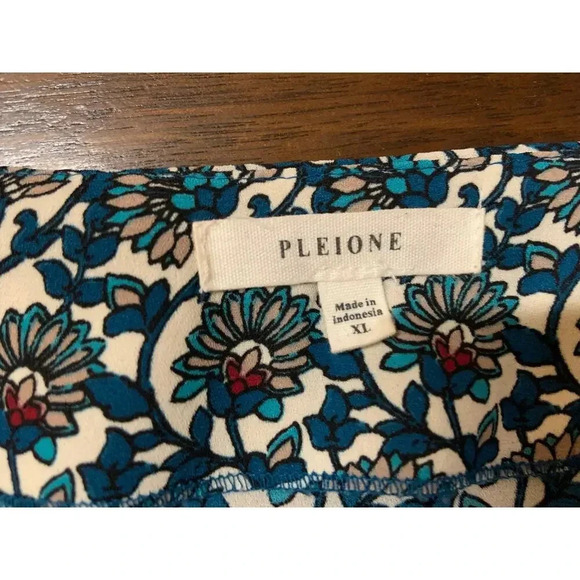 Pleione Women XL Transitional Fall Blue Floral Cottage Core Layer Lightweight - Picture 1 of 8